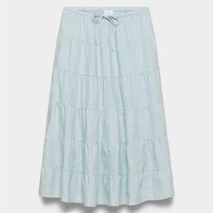Aritzia Wilfred Bouquet Linen Skirt